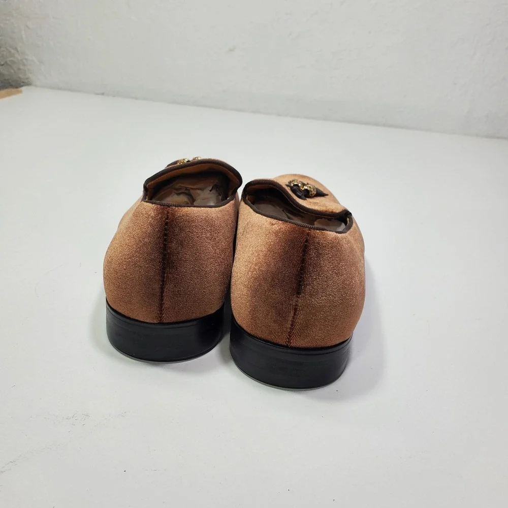 Elanroman‎ Men's Velvet Loafers Dress Wedding Party Prom Shoes Sz 12,12.5 (46)